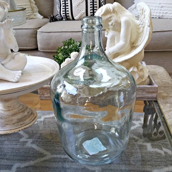 Boutique Accents New Large Recycled Glass Vase Made In Spain Poshmark